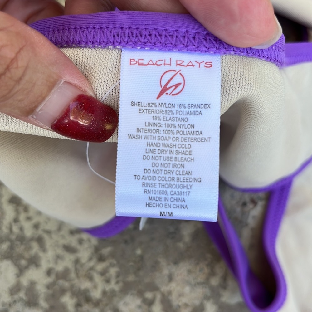 New Beach Rays purple bikini - Picture 7 of 16